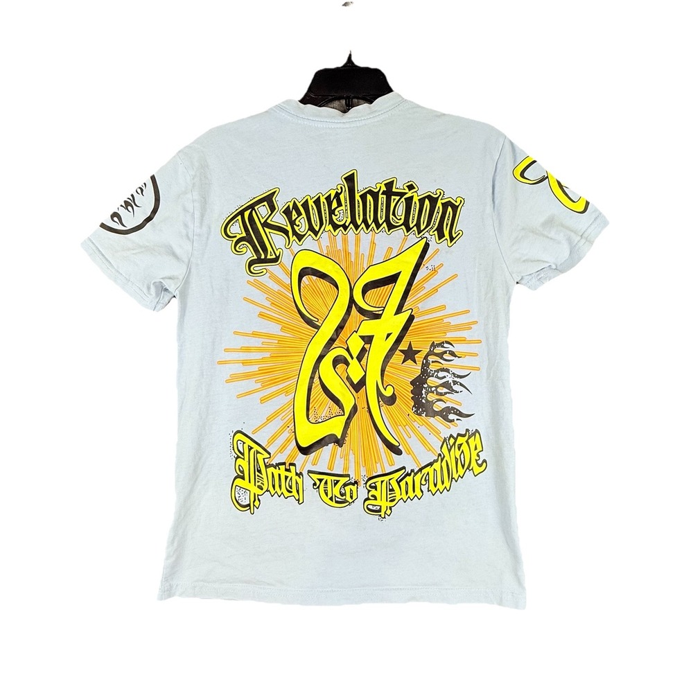 Hellstar‎ Thru the Fire  T-Shirt  Size  Light Blue Small